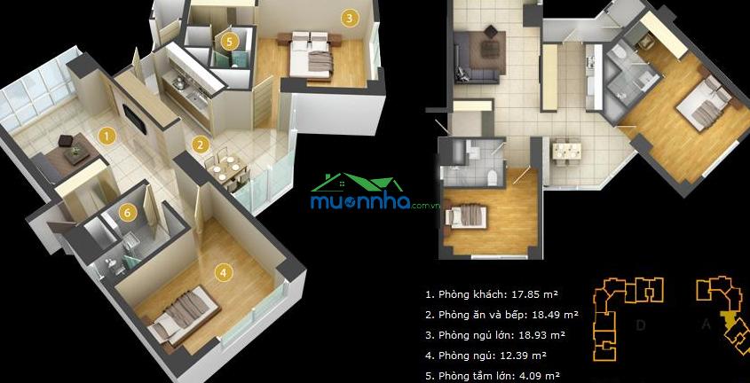 Cho thuê căn hộ imperia an phú, 2pn, giá 23 triệu/tháng. xem nhà 24/7 ms bình 0918 163 *** - 3