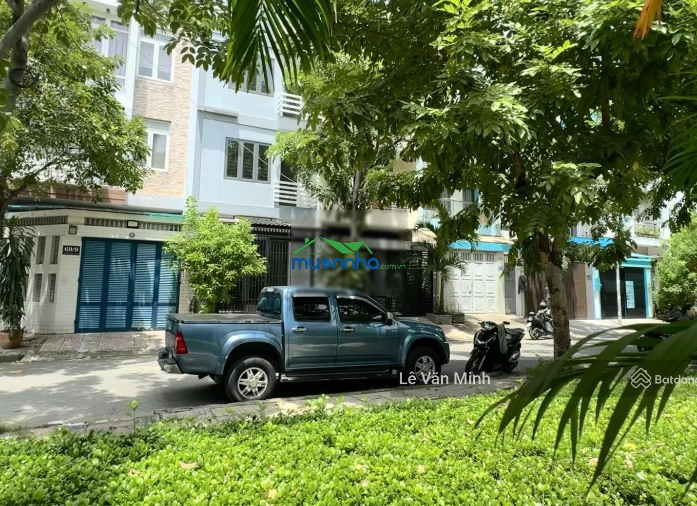 Bán nhà 4 tầng 92m2 đối diện công viên - đường đặng thuỳ trâm, ngay đh văn lang