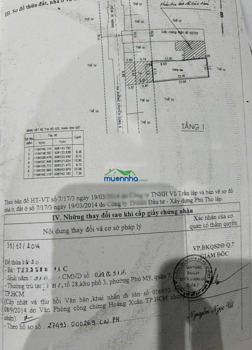 Bán nhà bề ngang 8.6m hẻm xe hơi 6m - phú mỹ, quận 7 - tổng 280m2 - 4
