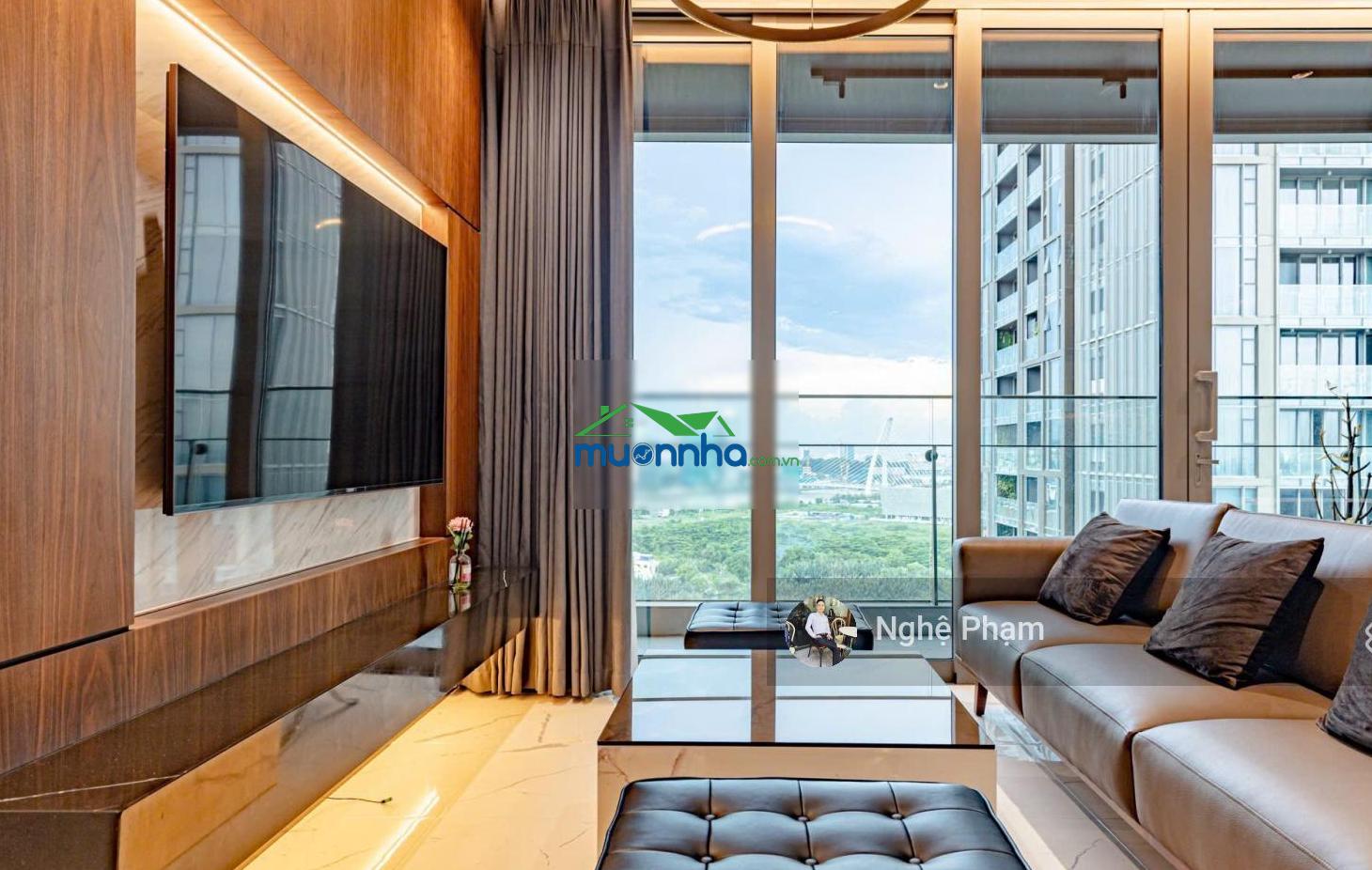 Cho thuê căn hộ 3 phòng ngủ empire city. diện tích rộng view sông. nội thất mới đẹp. giá tốt