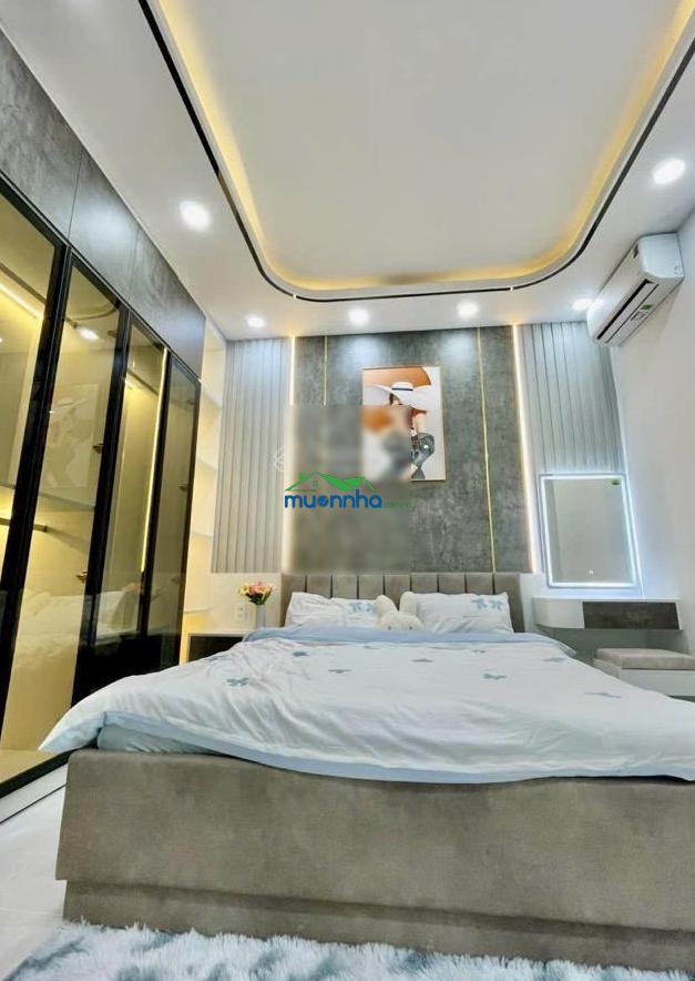 Huỳnh tấn phát quận 7, 4 tầng 4pn full nội thất, dt 4m x 16m, xe hơi đỗ cửa, hẻm thông, nhỉnh 7 tỷ