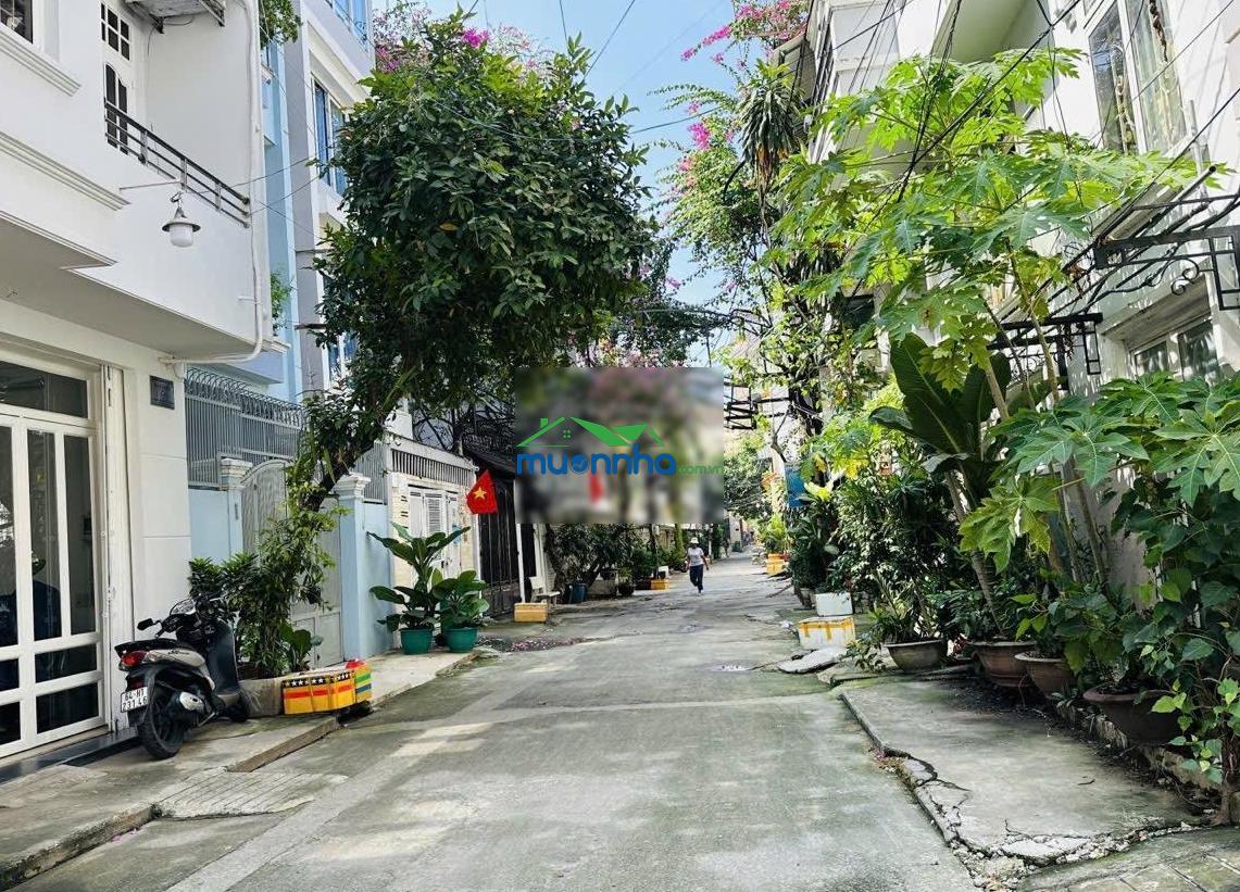 Ngay hutech - ung văn khiêm - 124m2 (8x17m) 3 tầng - tiện xây mới theo ý - hẻm 8m thông - 3