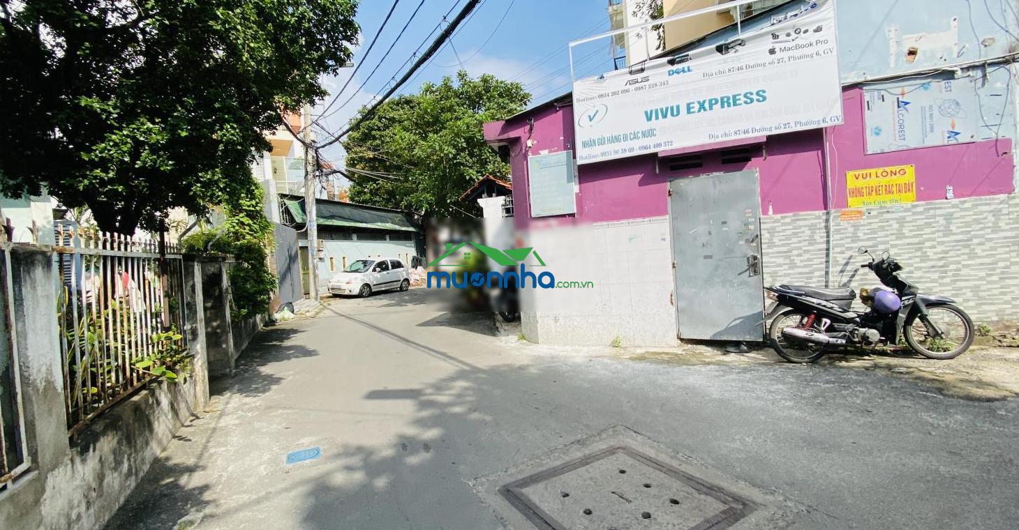 Nhà 1 trệt 1 lầu 5x13m nở hậu 5,9m 63,5m² ngay chợ an nhơn. tiện sửa bán, xây chdv - 4