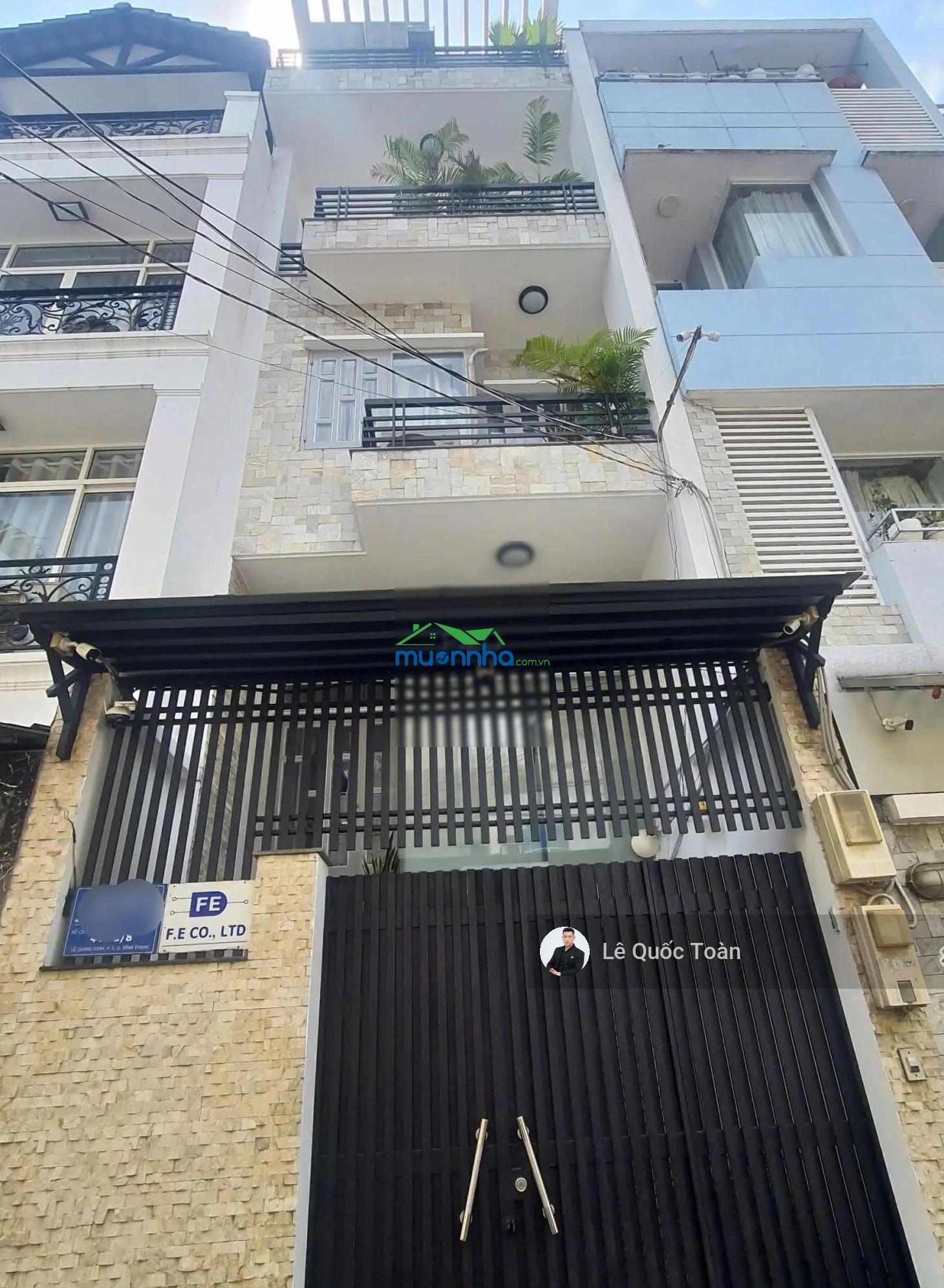 Nhà chính chủ chưa qua đầu tư! hxh 6m lê quang định bt, dt: 4x17m, cn: 70m2, 5 tầng, giá 13,5 tỷ tl