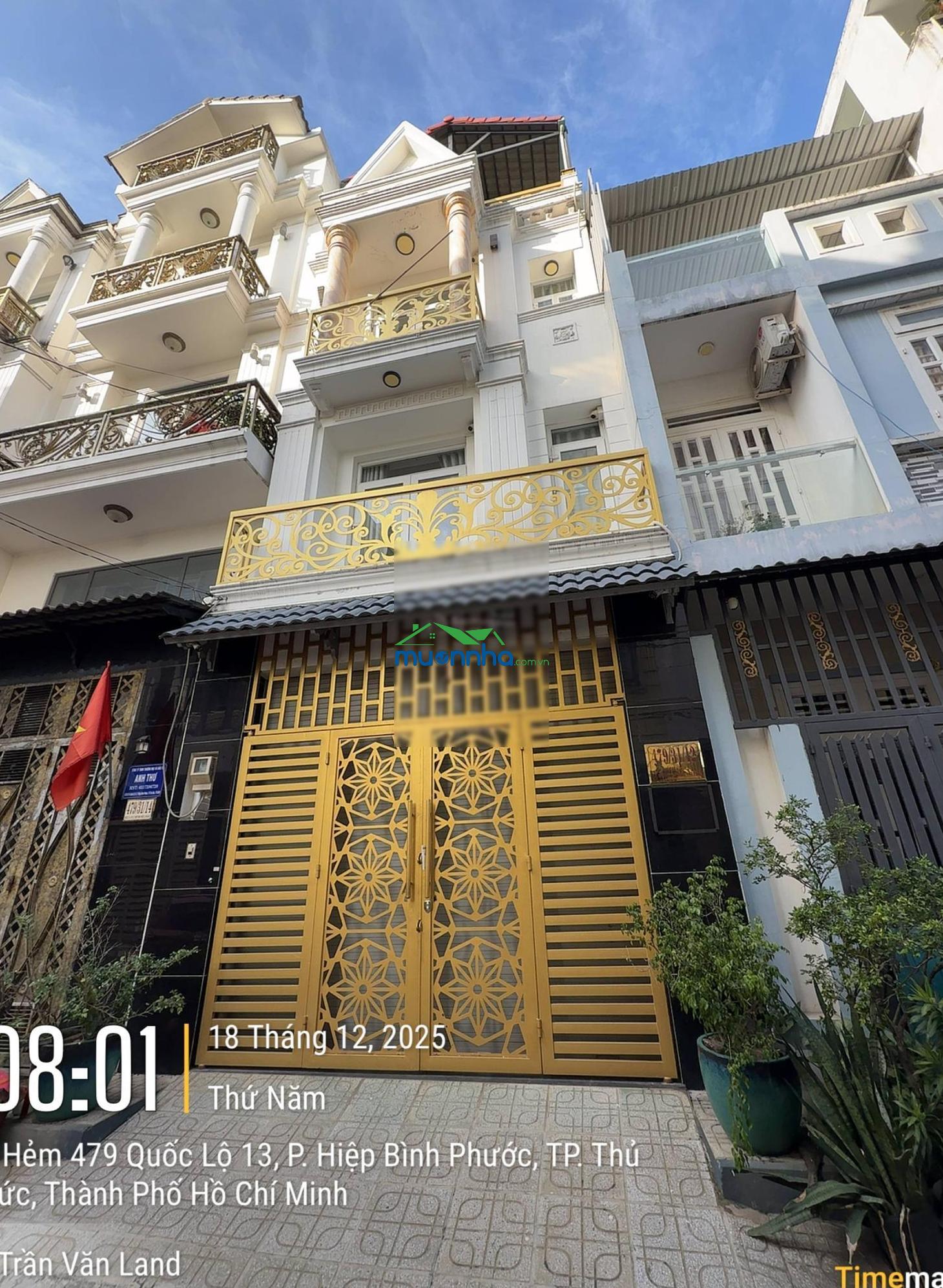 Nhà 4 tầng đường 8m ngay cổng đinh thị thi, vạn phúc city, cách mấy bước chân - 2