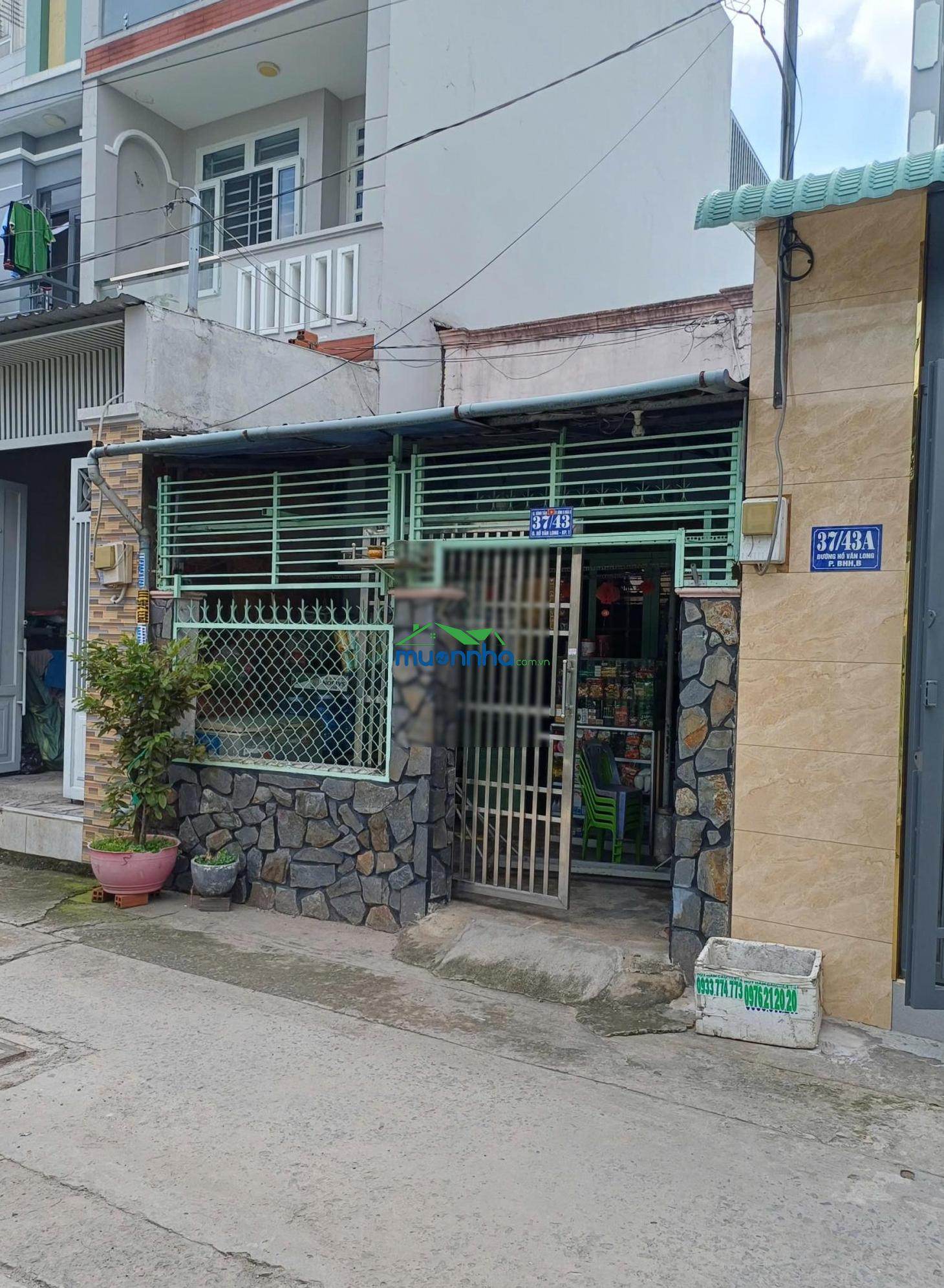 Chính chủ cần bán nhà ở hẻm hồ văn long