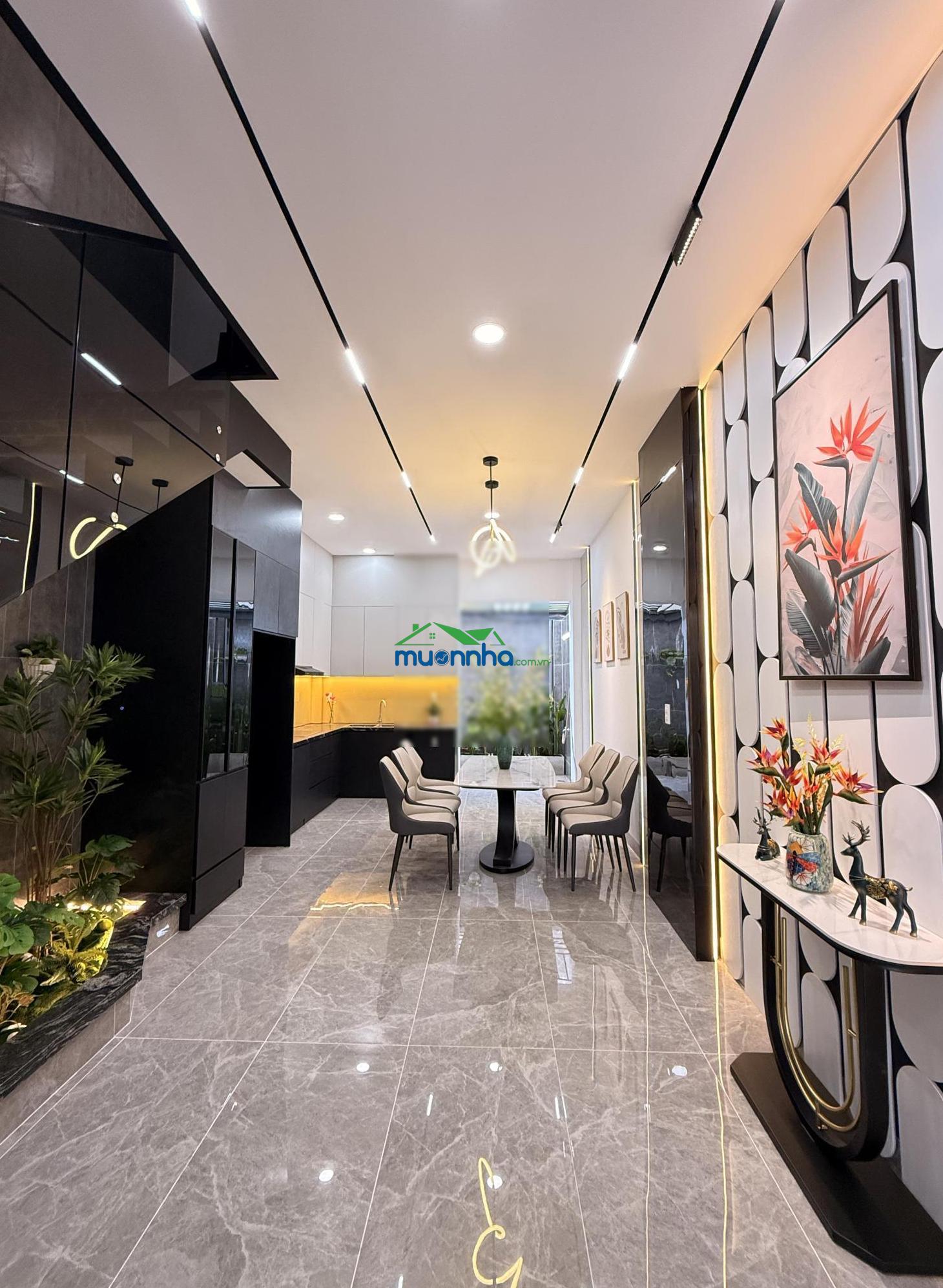 Nhà đẹp diện tích rộng full nội thất cao cấp - hẻm xe hơi thông sát bên hà huy giáp quận 12 - 4