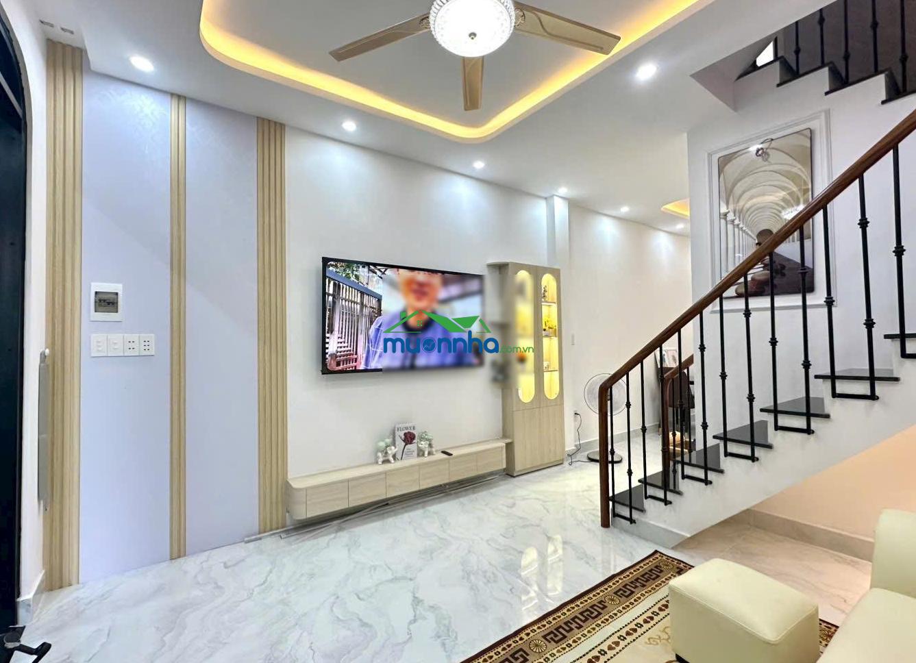 Bình thạnh - chỉ 6 tỷ 300 giảm còn 5,75tỷ tl nhà hẻm 268 nguyễn văn đậu. dt 30,9m2: 3,7m x 8,5m - 3
