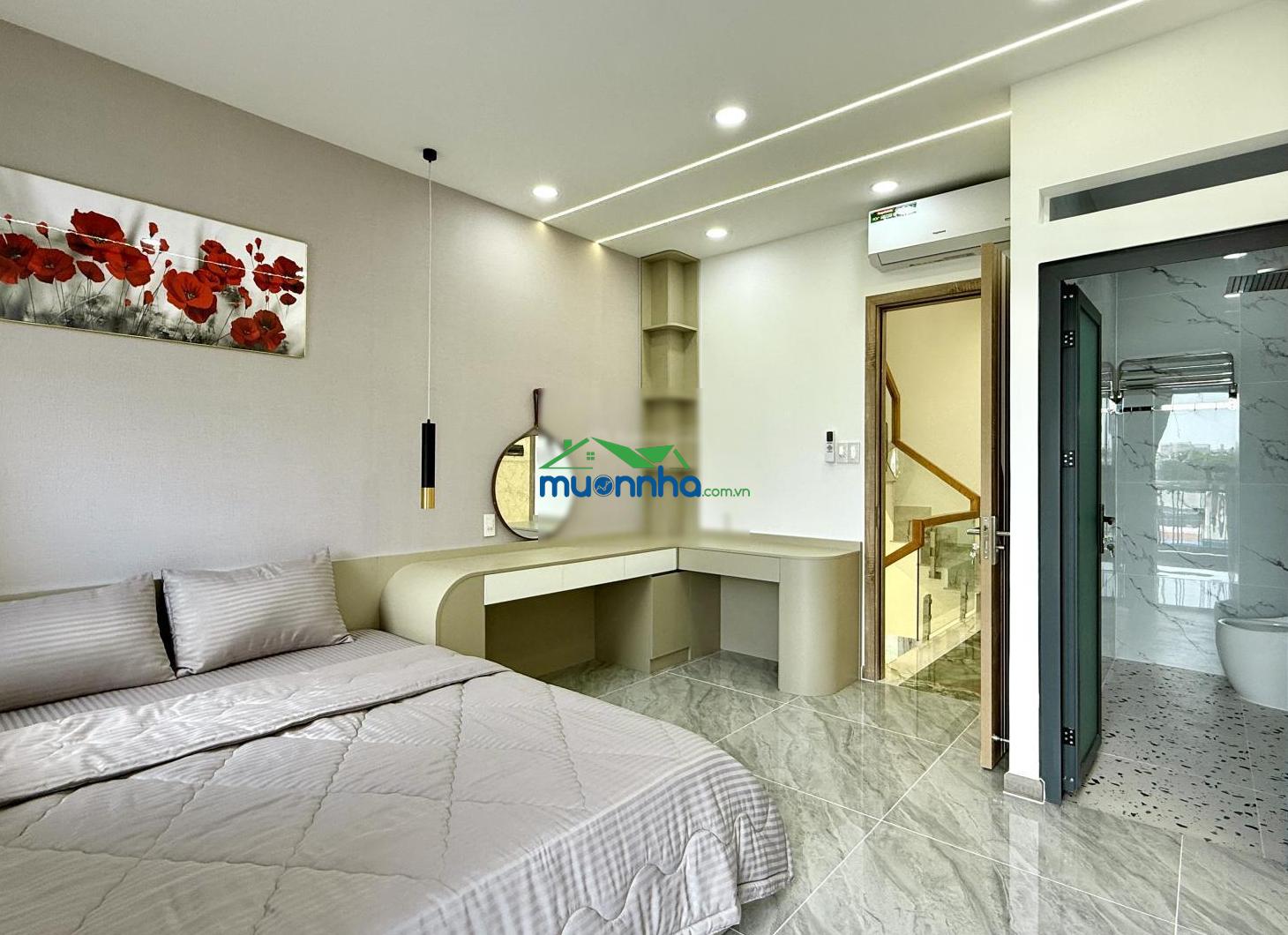 Nhà đối diện công viên, sát bên gò vấp, dt: 4x17m, lửng, 3 lầu, 4pn, p.thờ, gara ô tô, 7,25 tỷ, - 4