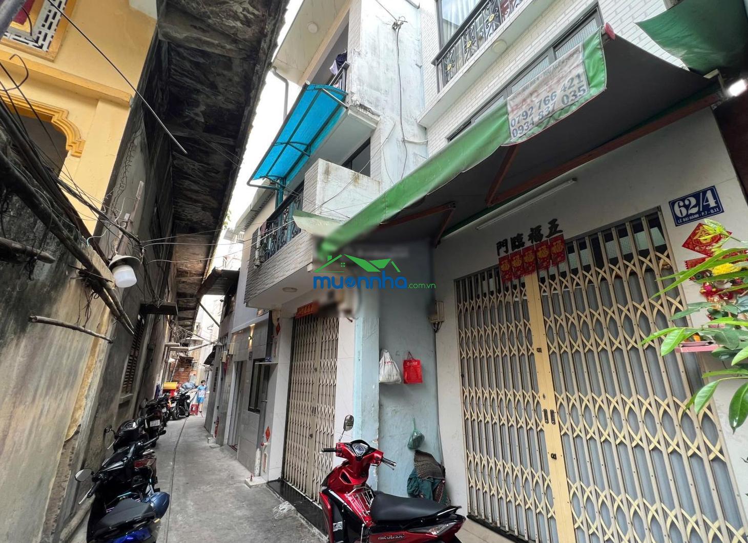 Bán nhà quận 11 hẻm 62 lê đại hành giá 3.3 tỷ
