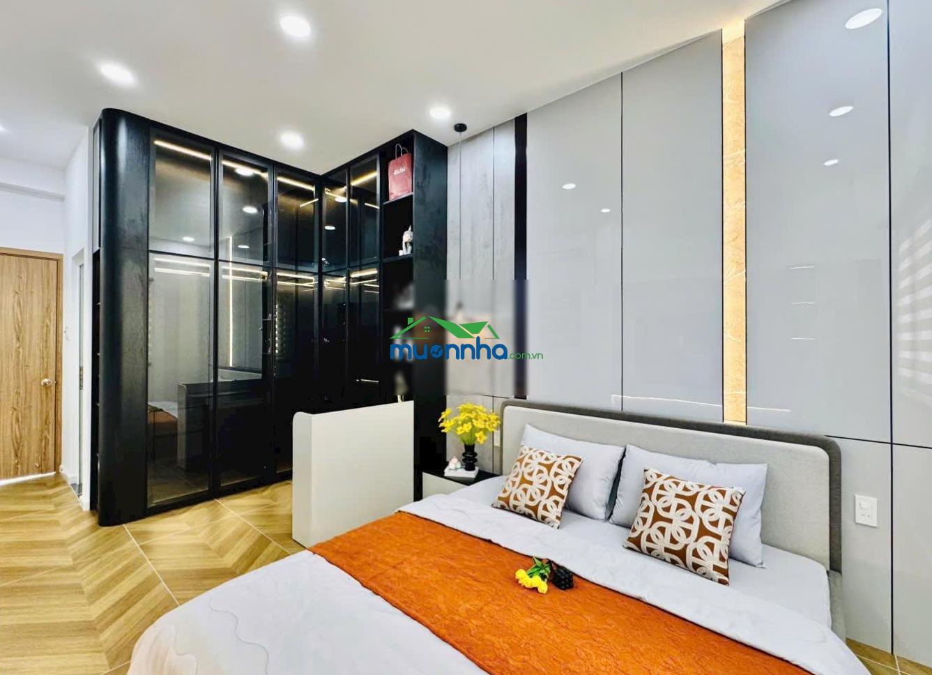 Nhà mới phan văn trị p7 gò vấp, 4pn full nt, gần vincom, đầu tư lời ngay hẻm 5m, sổ hồng riêng
