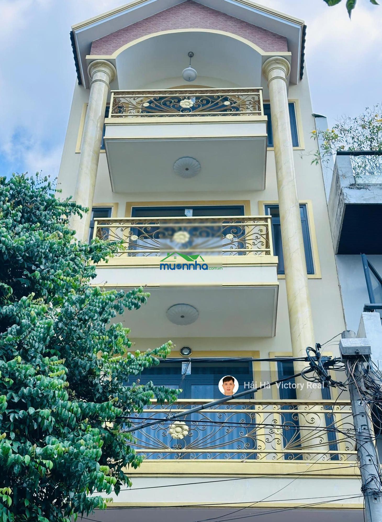 Bán nhà đường ni sư huỳnh liên, khu phân lô rất đẹp, hẻm nhựa 8m có lề đường _ dt: 5 x 14m x 5 tầng - 2