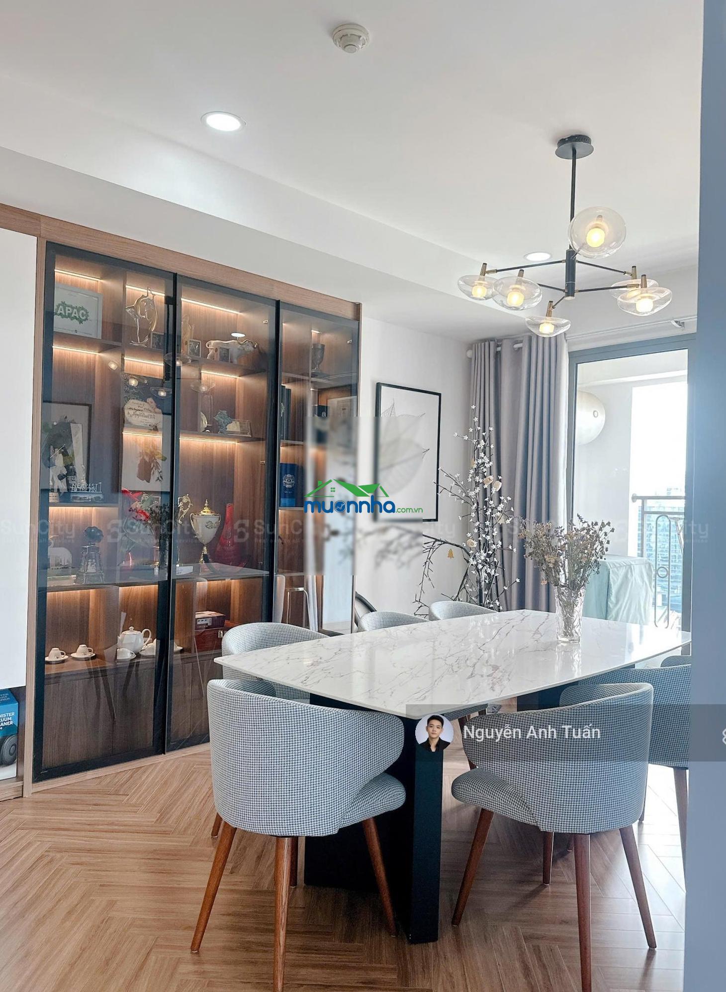 2pn2wc 103m2 đập thông từ căn 3pn saigon royal, quận 4-full view kính panorama nhìn sông, pháo hoa