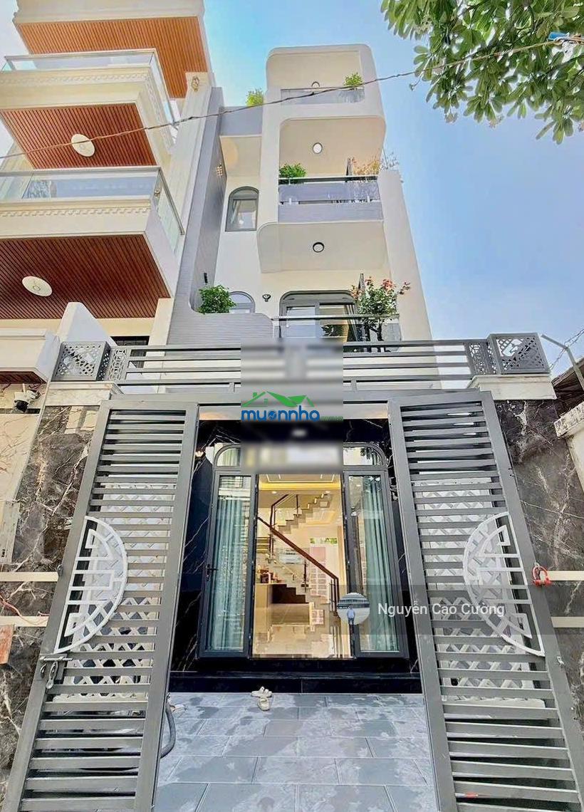 Bán nhà 4x18m đúc 1 trệt 3 lầu hẻm 5m, 2/ nguyễn thị đặng gần tiểu học lê văn thọ, giáp gò vấp