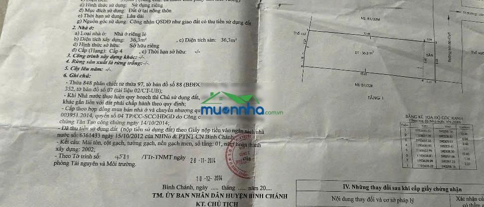 Hàng hiếm vĩnh lộc b, nhà sổ hồng riêng kế chợ liên ấp 123. 1 tỷ 999 triệu - 4