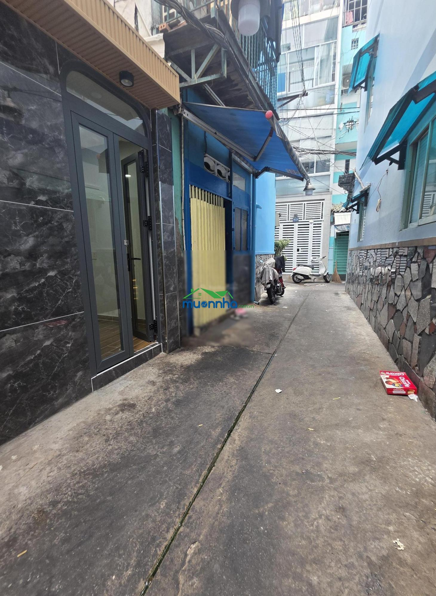Nhà 3,5m nở hậu 6m dài 10m đúc 2 tầng 3pn 90/29 lê hồng phong