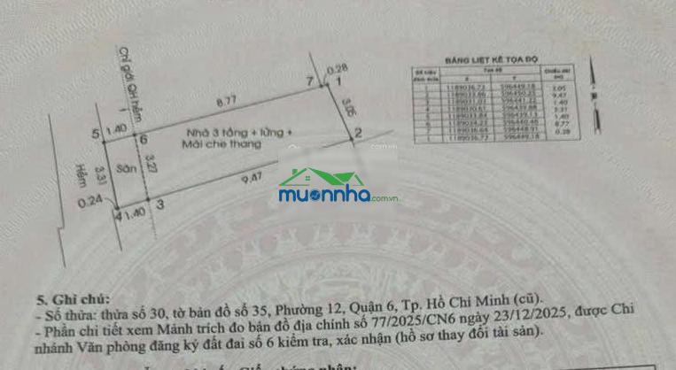 Bán nhà 5 tấm hẻm xe hơi đường hậu giang p. phú lâm - 3