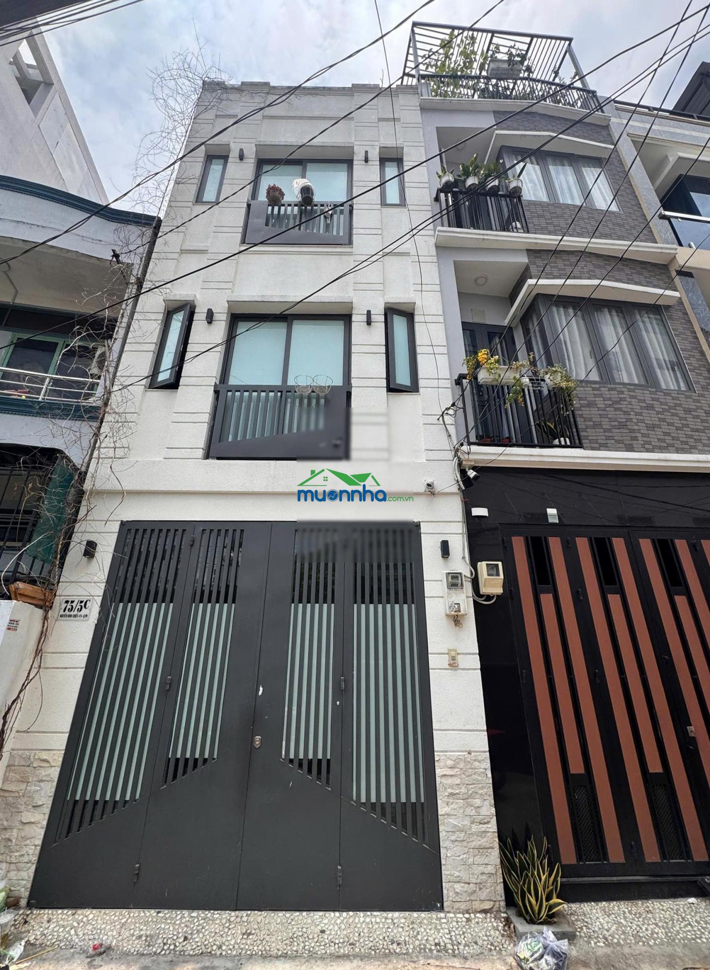Hẻm xe hơi khu phan xích long, phú nhuận - 4 tầng đúc - 37.3m2 - 7.5 tỷ tl - 2