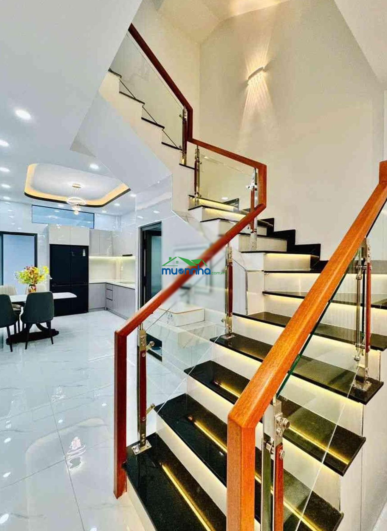 Nhà 2 mặt hẻm hxh tới cửa nguyễn thái sơn, gò vấp, nhà mới tặng full nội thất - 4