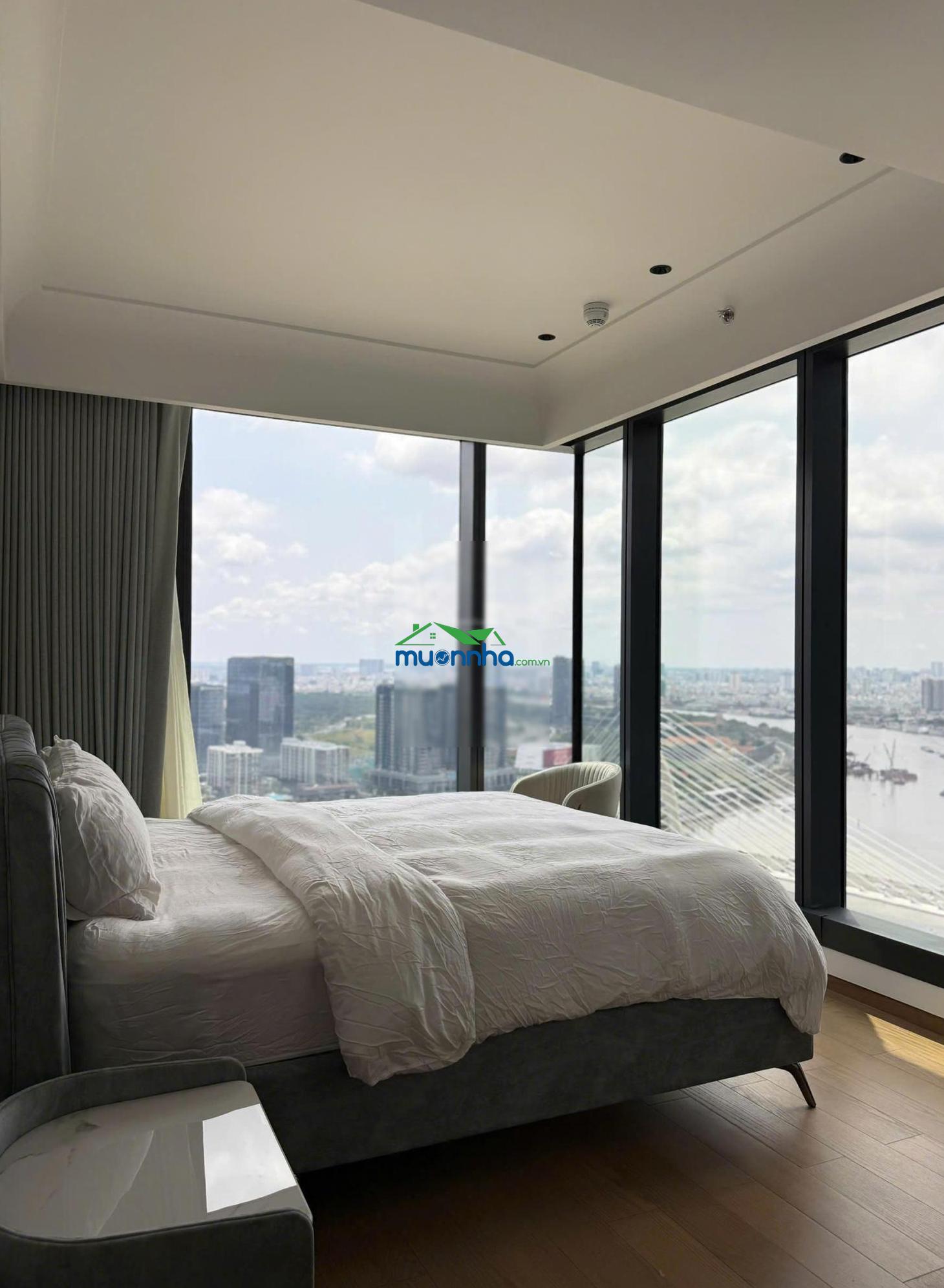 Cho thuê ch 3pn hàng hiệu grand marina - 124m2 - căn góc - view trực diện sông saigon, bao pql