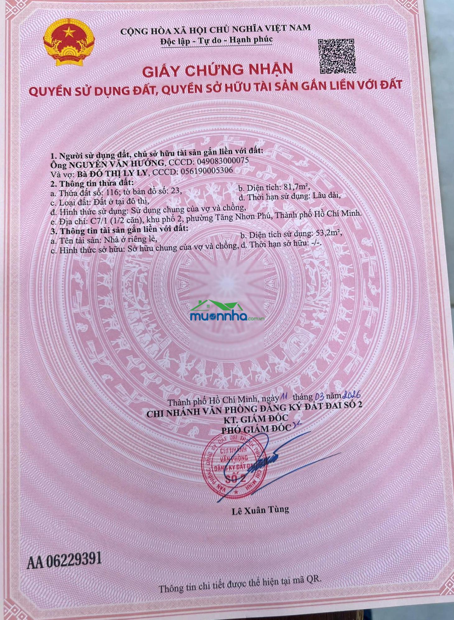 Chính chủ bán nhà cấp 4 sát đường man thiện tăng nhơn phú a q9 - 4