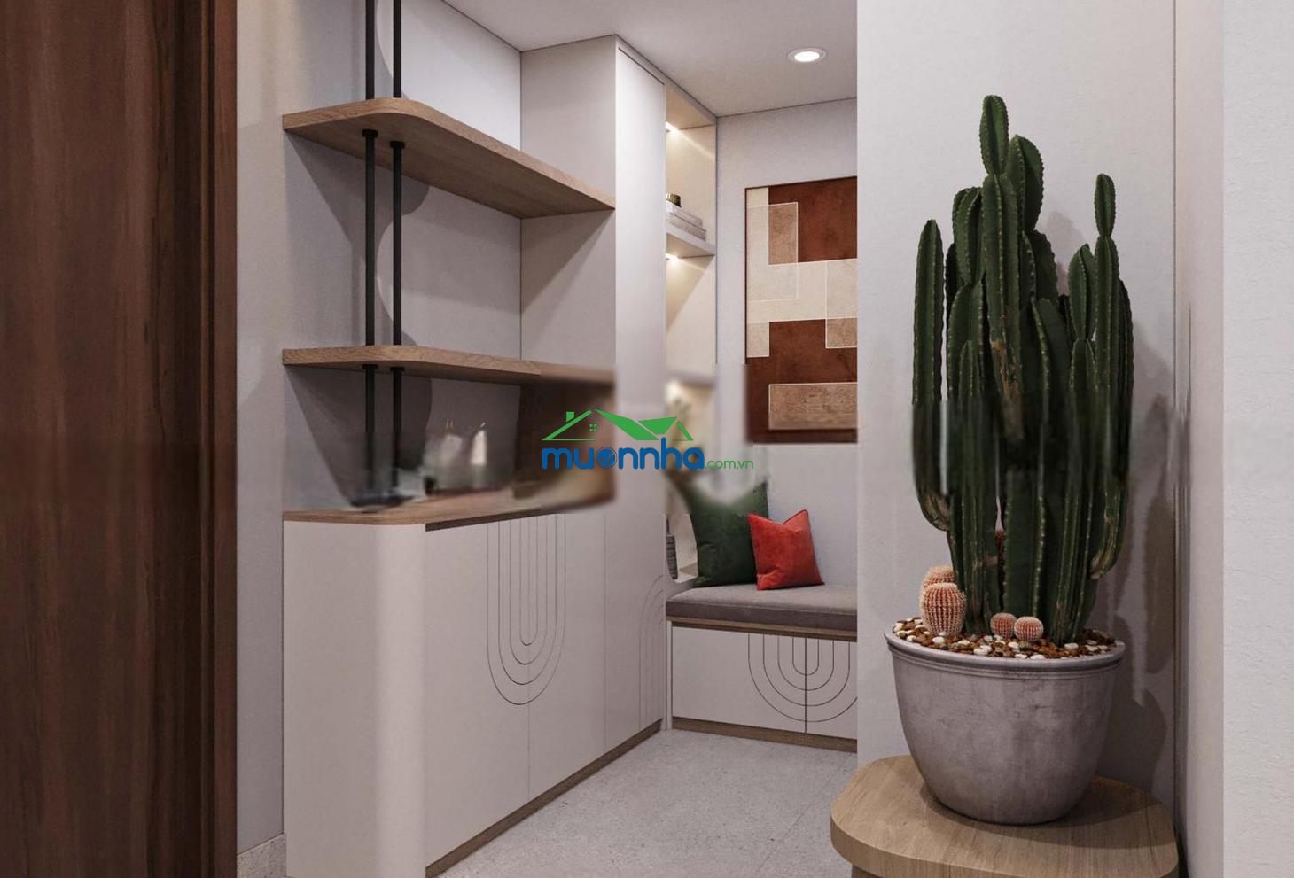 Cho thuê căn studio nội thất cơ bản, 36 m2, tiện làm văn phòng __ 10 trd