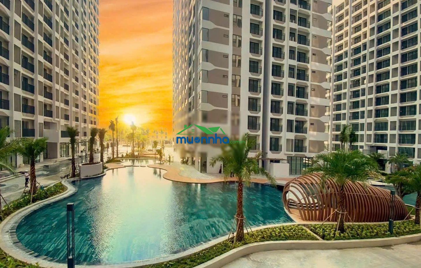 Cho thuê 2pn + 2wc=73m2 view sông rèm 2 máy lạnh, bếp, hút mùi mnn mới 100%= 7 triệu/th