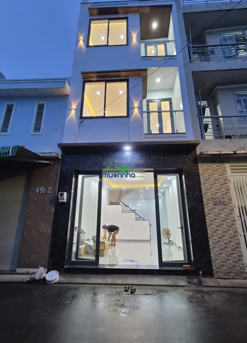 Bán nhà mới 4 tầng ngang 4,5m, hiện đại hẻm 8m, giáp quận 11, công viên đầm sen. - 2