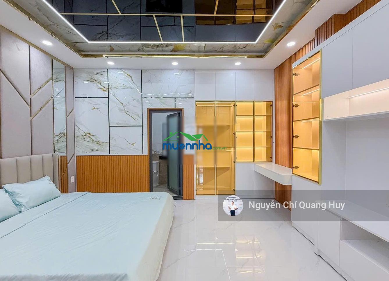 Nhà phố xây dựng mới, mặt tiền đường rộng 8m nguyễn thị hương - 4,7m x 12m sổ hồng giá 7,5 tỷ