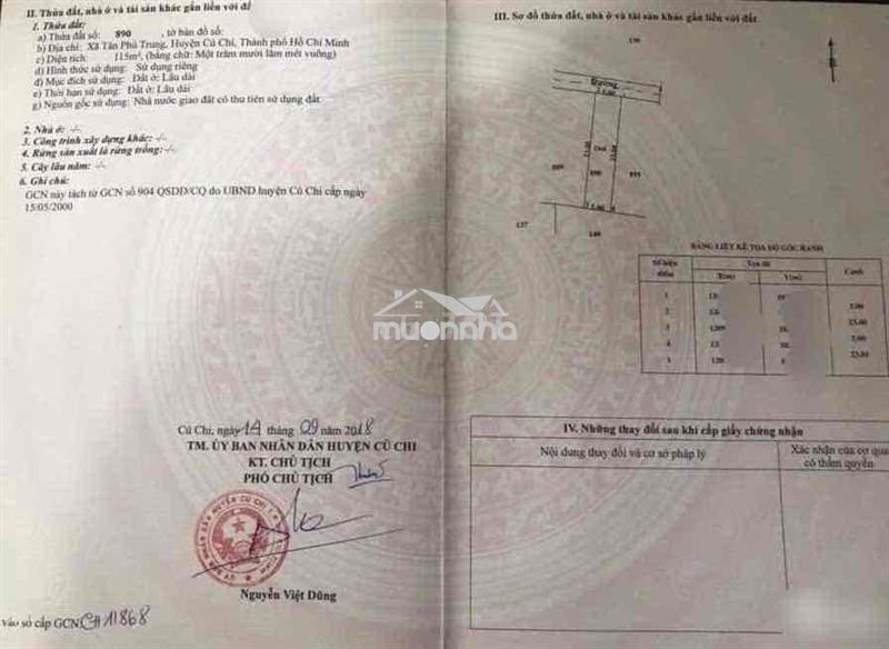 Cần tiền bán nhà + 4p trọ thu nhập 7tr tháng ở củ chi sát vinhomes hm