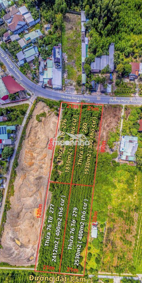 Chính chủ bán đất mặt tiền đường hùng vương 4.479m² phước an đn
