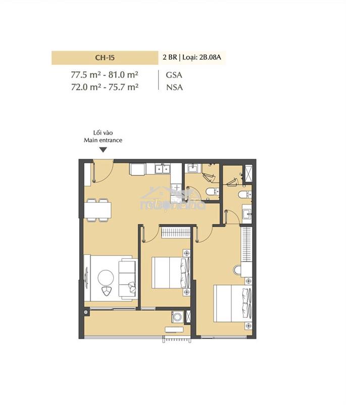 Chính chủ cần bán căn 2pn toà ct5 - masteri park place