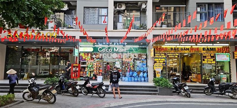 Cho thuê shop chân đế mặt sảnh diện tích 60m2 rẻ nhất dự án