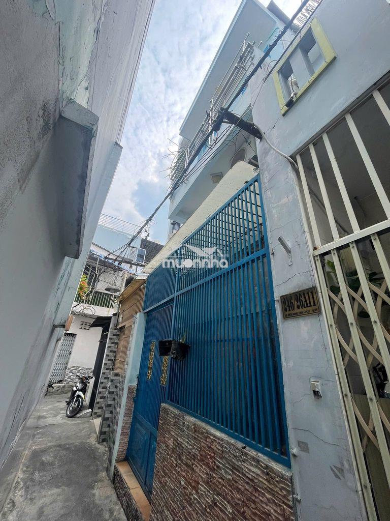 Cho thuê nhà xvnt, dt:4x10m. trệt lửng lầu. 3pn, 2wc