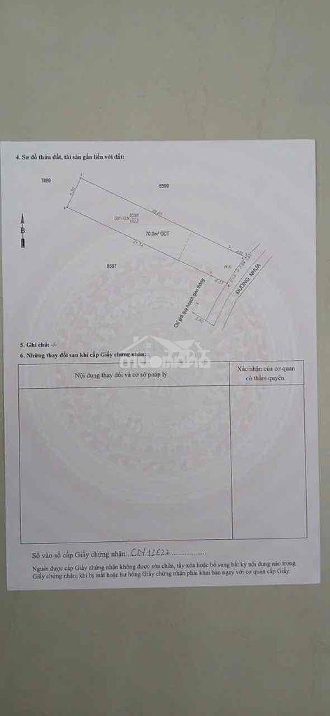 Bán đất đông hoà -kp tây a 102,2 m2 giá 4,6 tỷ - 4