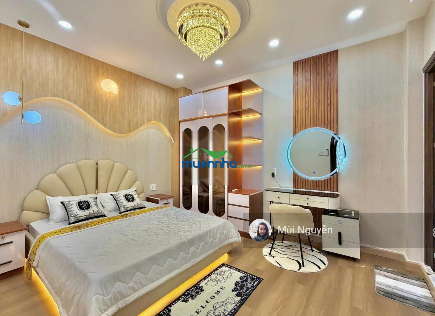Nhà mới tặng full nội thất hẻm thông tứ phía phan đình phùng - dt: nh 6.4x11.5m, 4 tầng 5p 10.4 tỷ
