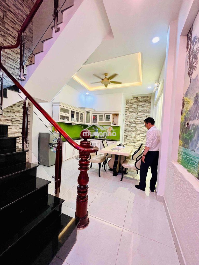 Cho thuê nhà phố dt 250m2 1trệt 3lầu 4pn 5wc sân thượng hẻm xe tải - 4