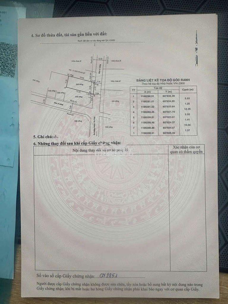 Bán lô đất dt5,5x15m mặt tiền đường xe tải phú thuận giá tốt đầu tư - 3
