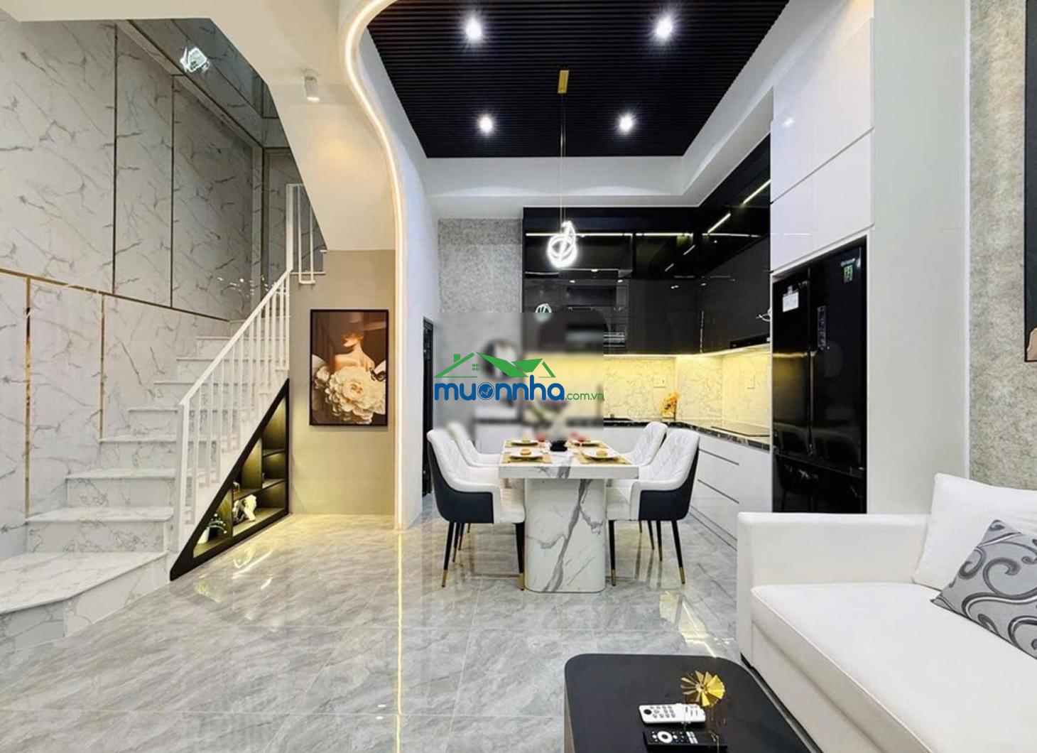 5.97 tỷ dtsd 95m2 full nội thất lô góc 2 mặt tiền hxh thông tây hội gv hoàn công đủ không lộ giới - 2