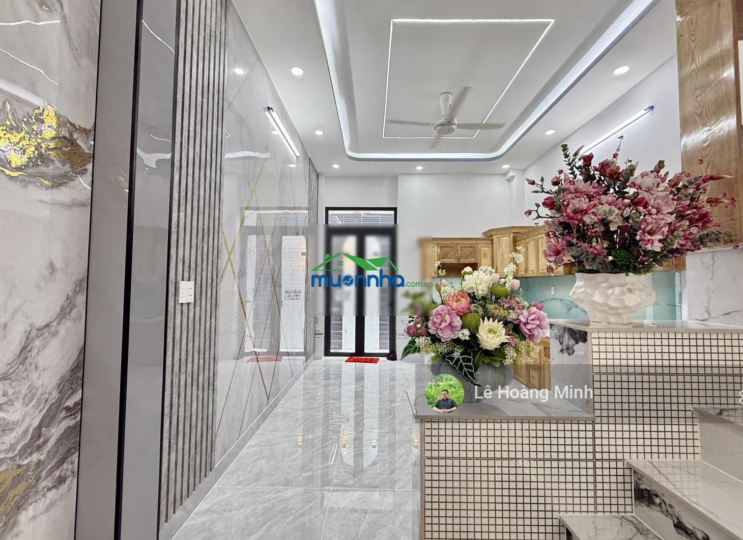 Nhà phố 4m x 16m. đúc 3 lầu 1/ ngắn hẻm 5m chung thị minh (ht31)