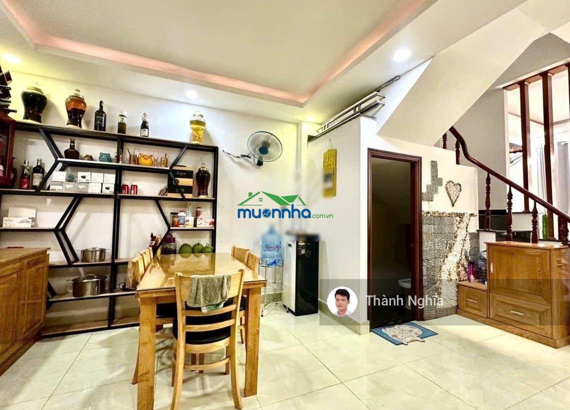 Nhà đẹp! 57m2 (4.5x13.2m) 3 tầng, 2pn, 2wc xây lệch tầng ngay chợ cây xoài cách đường ô tô 30m - 2
