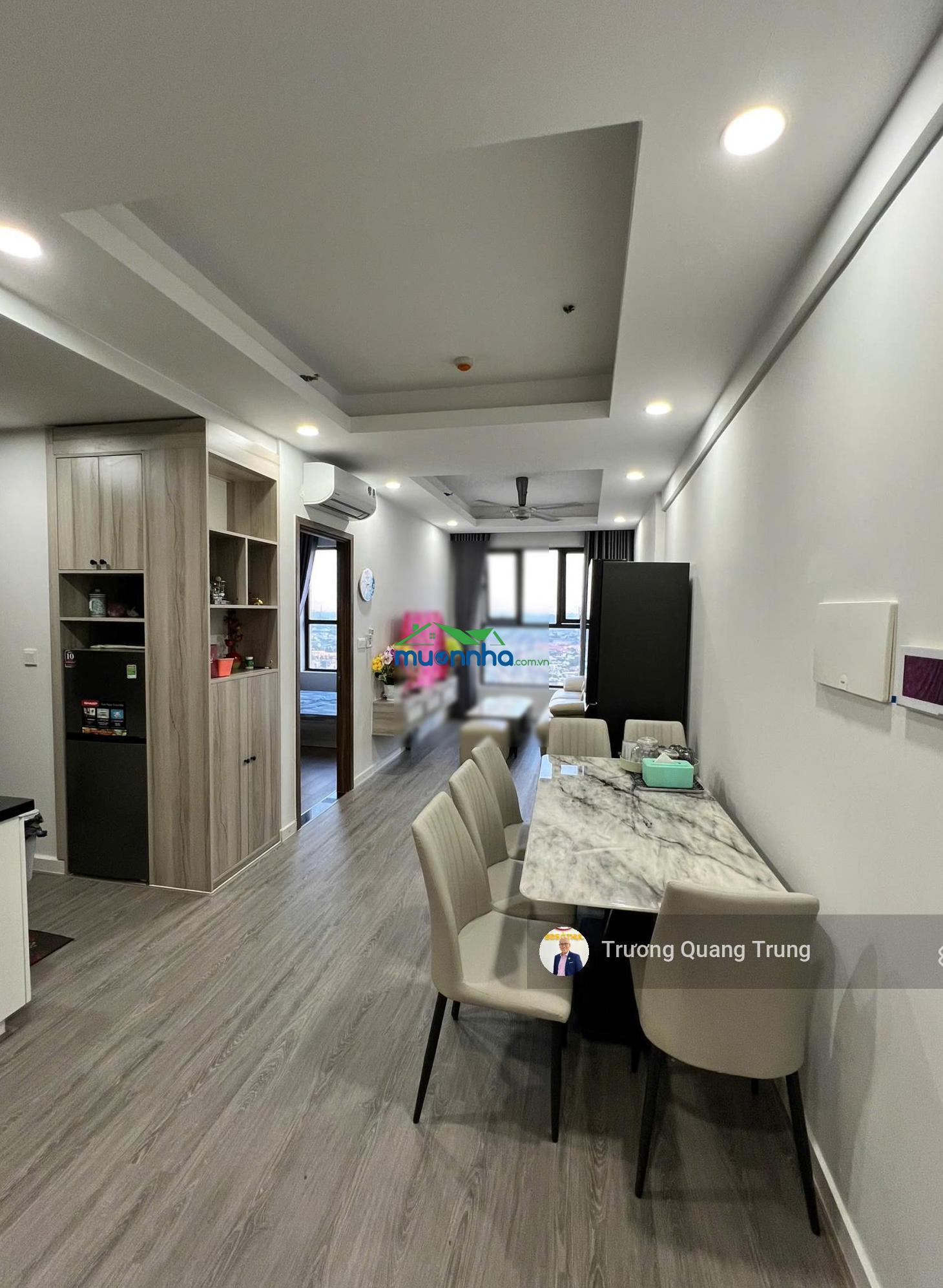 Cho thuê opal skyline full nội thất 2pn 2wc 65m² giá 7tr9, nhà mới - 2