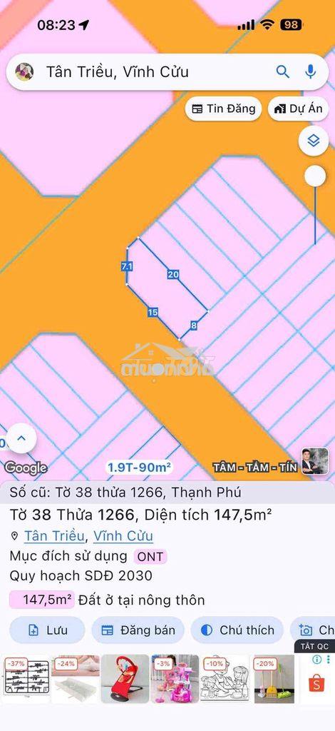 Chủ ngộp cần bán gấp đất hai mặt tiền kdc lavender