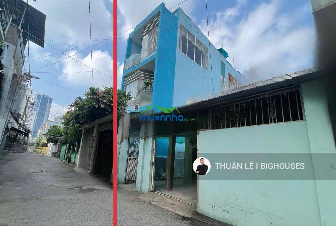 Cấp 4 (8mx22m) tiện xây chdv, ks, villa. sát manor building. hxh 6m khu nguyễn hữu cảnh,th.tế:176m2 - 3