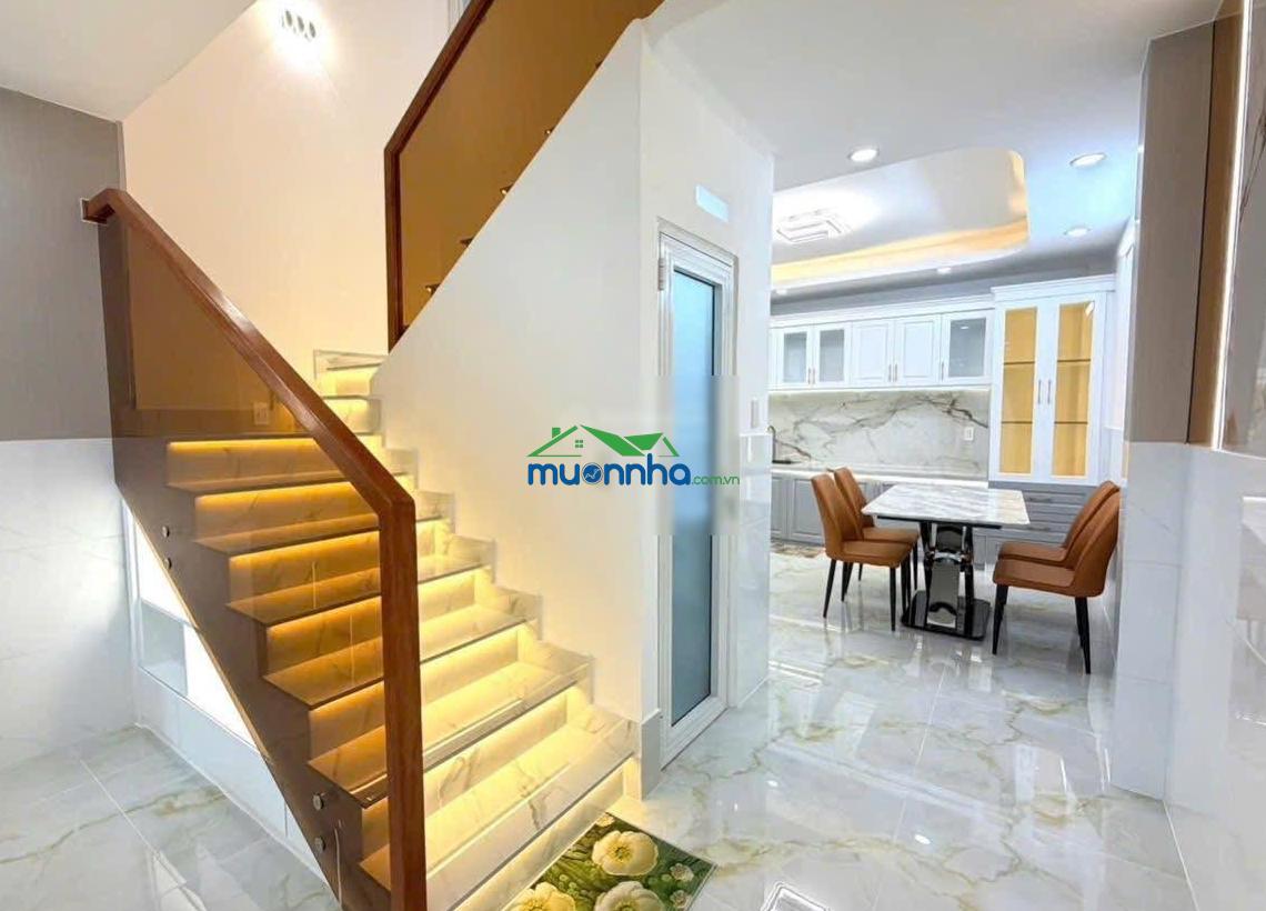 Huỳnh tấn phát - 3 tỷ 9 - nhà 3 tầng mặt tiền hẻm - 48m² - ngang 4m - full nội thất - 3