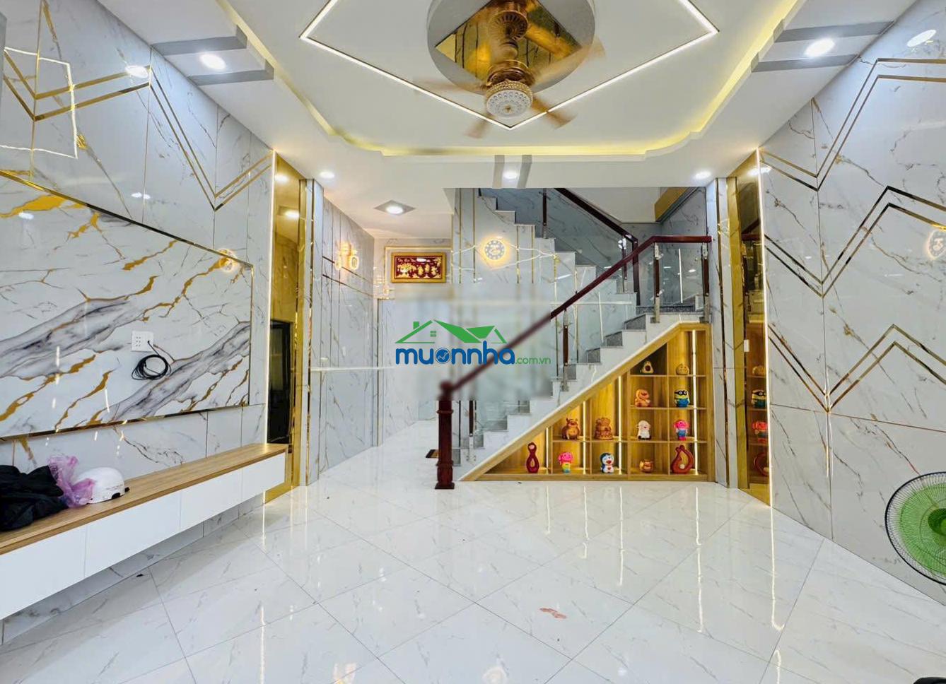 Lẽ 490tr mặt tiền nhà mới 1lầu sd 100m2 gần chợ bình chánh sổ hồng riêng,tặng nội thất kcn cầu tràm - 3