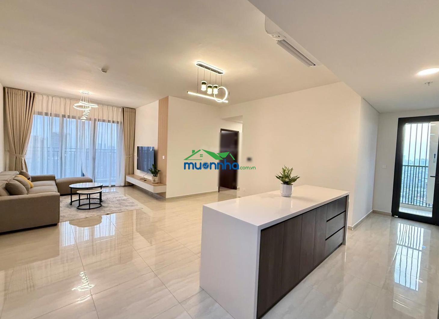 Cho thuê cc 3pn, 3wc, 135m2 tại the infiniti riviera point, giá tốt