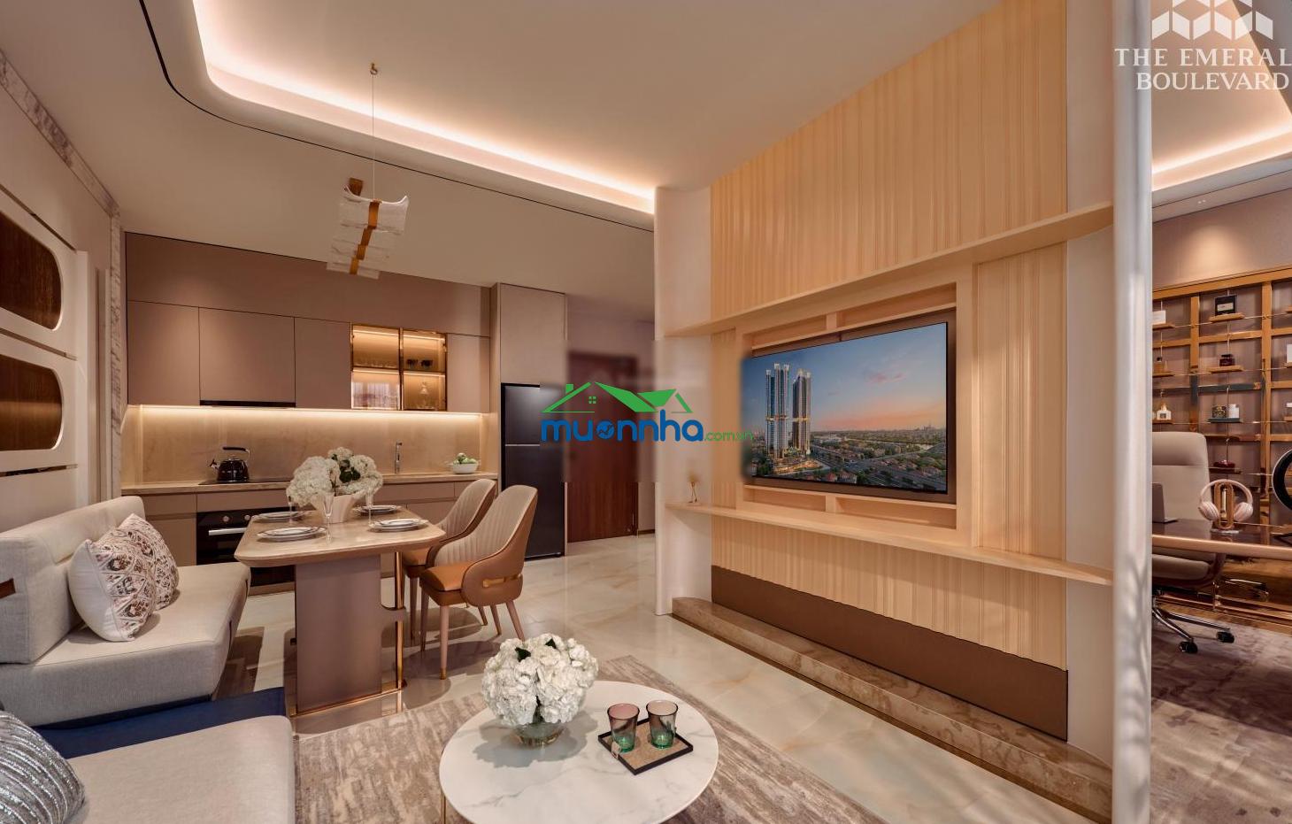 Emerald boulevard căn hộ mặt tiền ql13 cách q1 11km chỉ 62,6 triệu/m2, đàm phán thanh toán chậm - 3