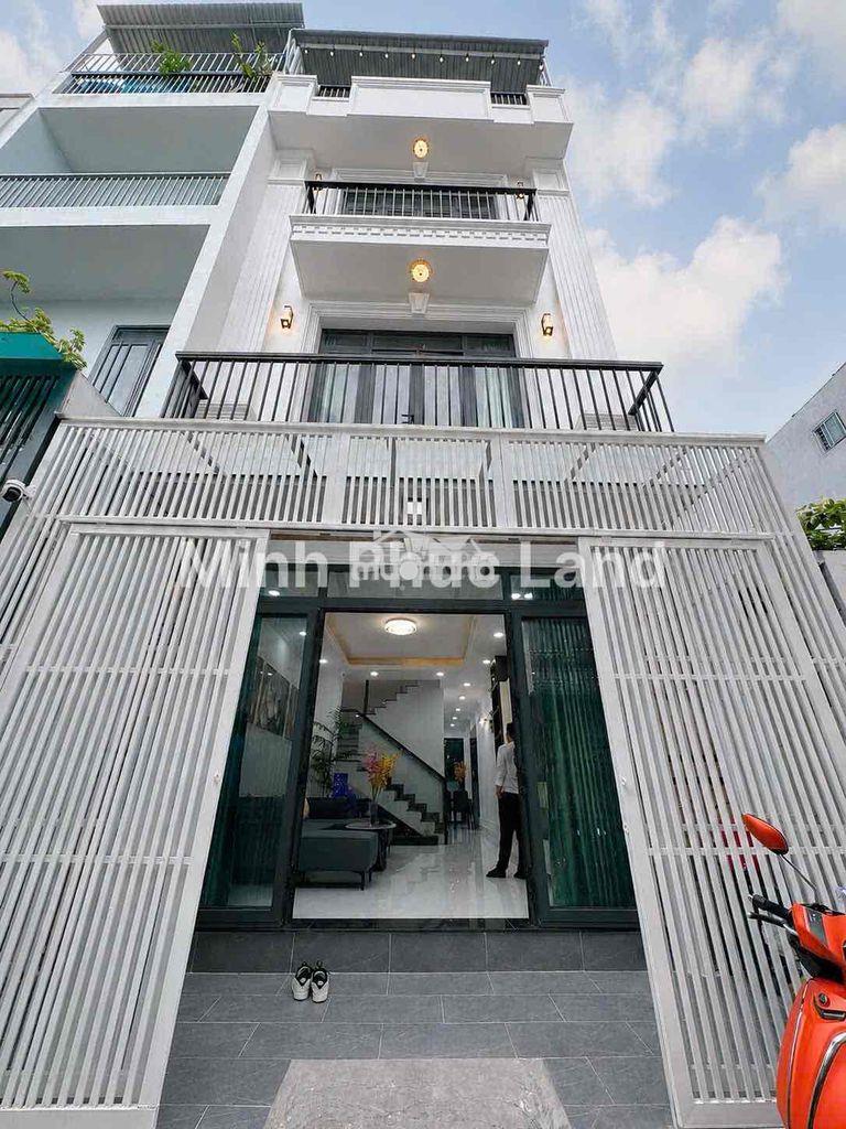 Nhà 4 tầng btct –ngã tư nguyễn thị thập, quận 7 – 5m x 16.5m – 4pn