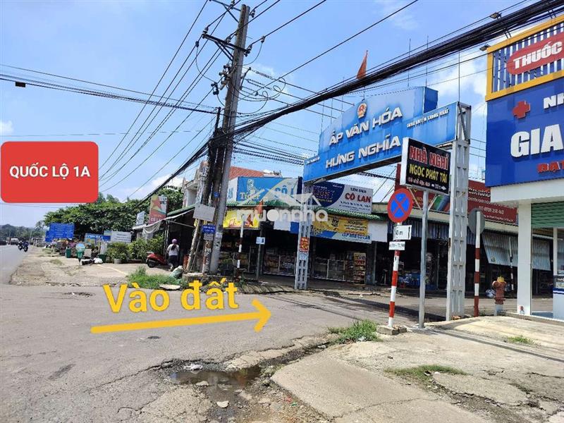 ĐẤT THỔ CƯ NGAY CHỢ HƯNG NGHĨA, P DẦU GIÂY GIÁ NGỘP 